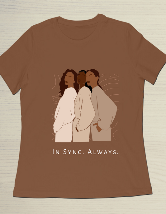 In Sync Always Trio Brown T-Shirt – For Friends