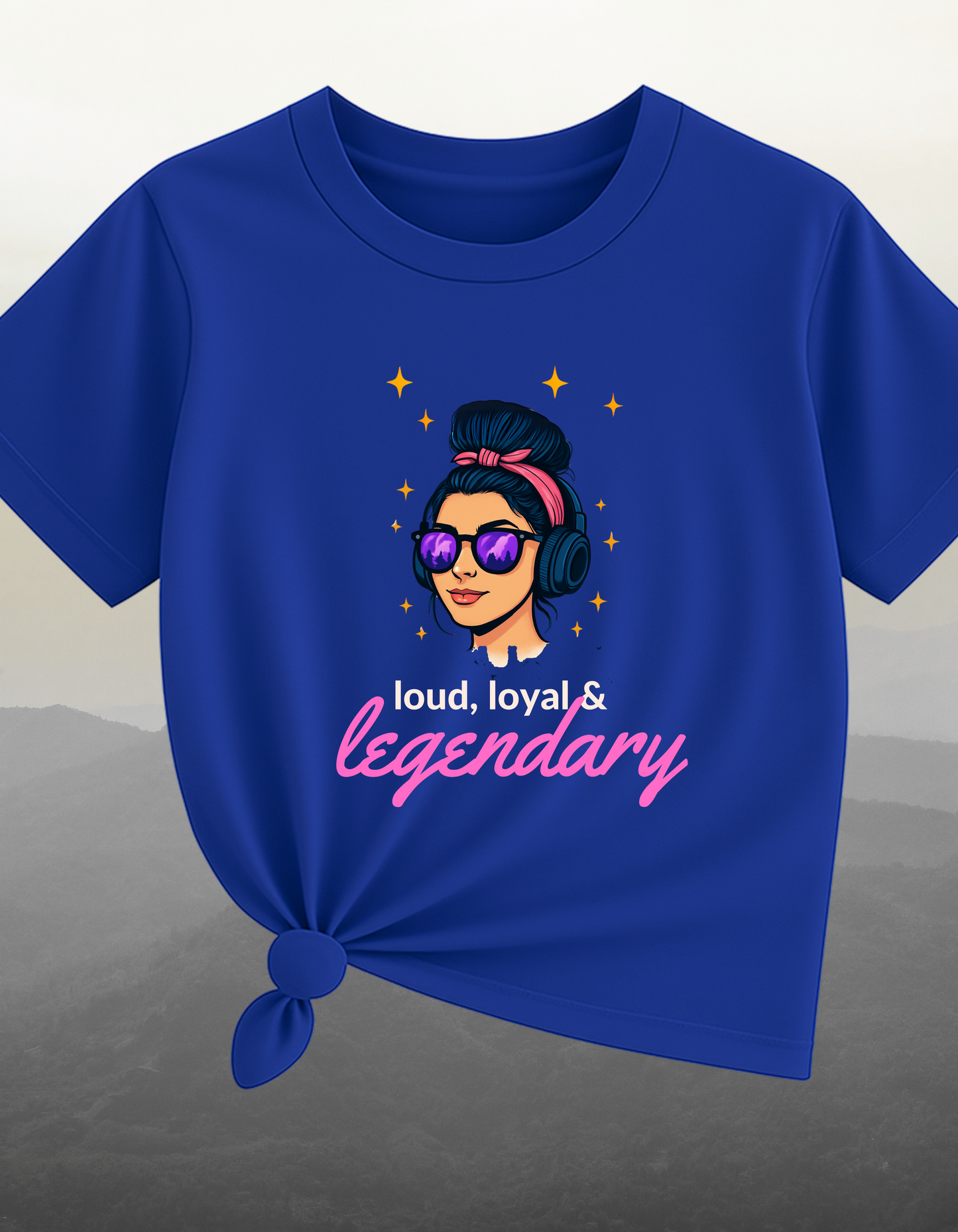 Lound and Loyal Friendship Blue T-Shirt – Gift for Best Friend